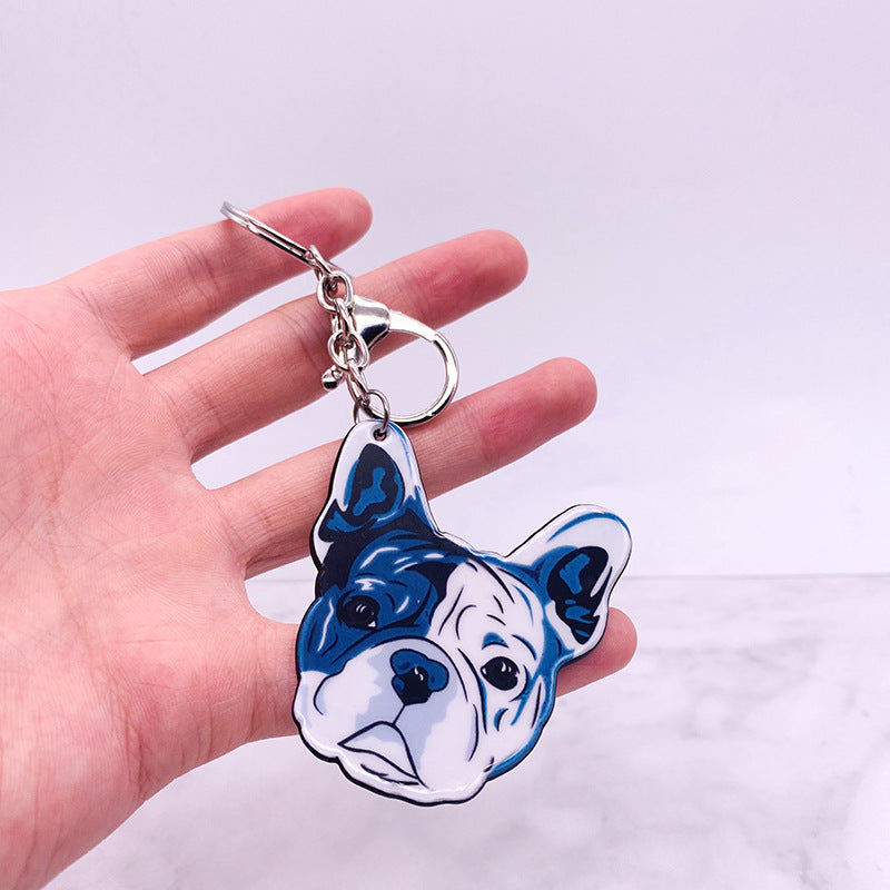 Wholesale of Cute Dog Acrylic Keychains
